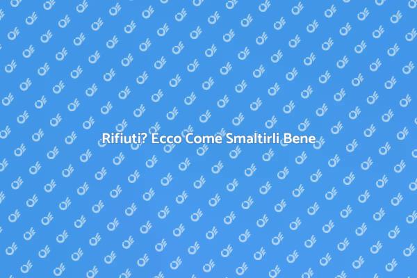 Smaltimento Rifiuti: Guida Pratica