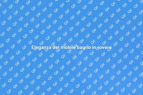 Mobile bagno in rovere massello