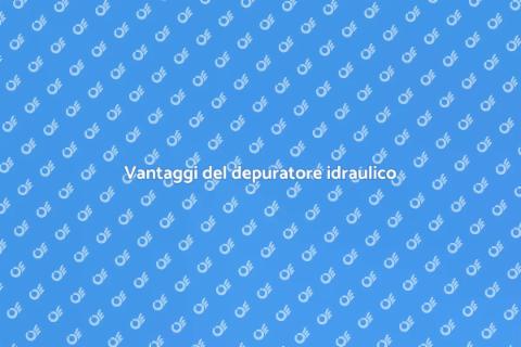 Depuratore nell'impianto idraulico