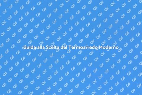 Termoarredo Design Moderno per Interni