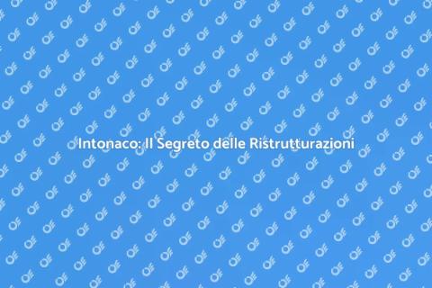 Materiali per Intonaco Essenziali