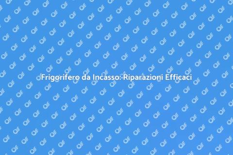 Riparazione Frigorifero da Incasso