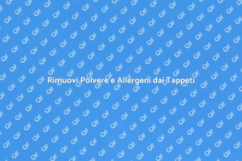 Pulizia Completa dei Tappeti in Casa