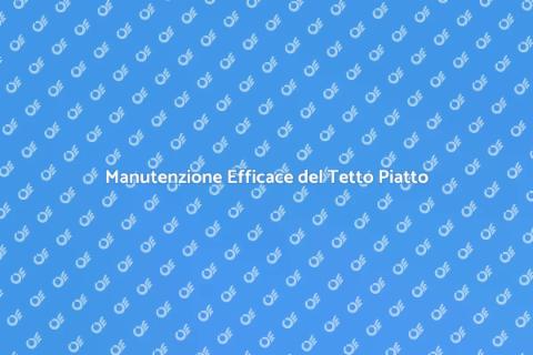 Pulizia Tetto Piatto: Guida Pratica