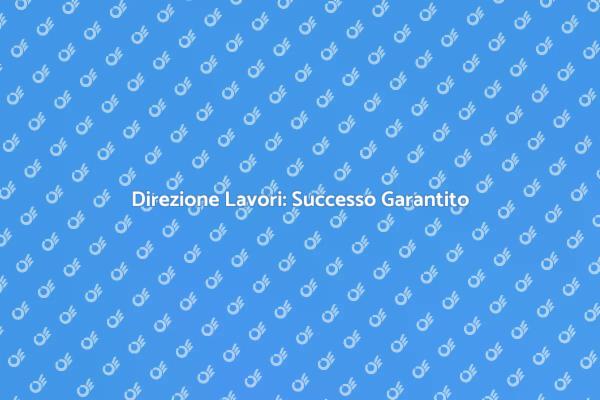 Affidati ai Professionisti della Direzione Lavori
