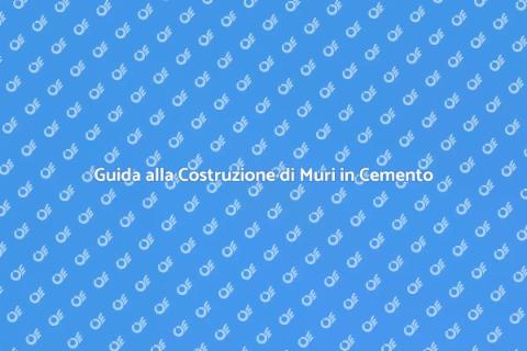Costruire Muro in Blocchi di Cemento