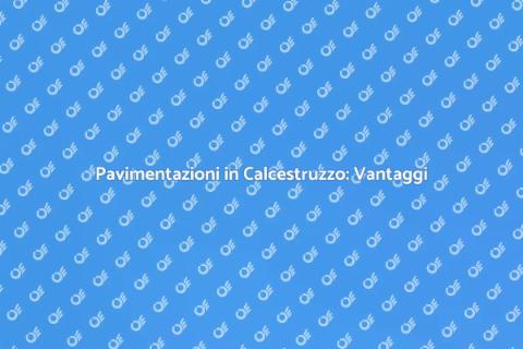 Installazione Pavimentazioni in Calcestruzzo