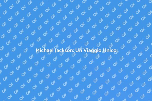Michael Jackson: Un'Icona della Musica