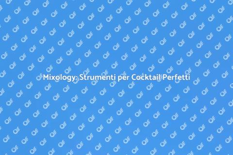 Attrezzatura Mixology Sofisticata