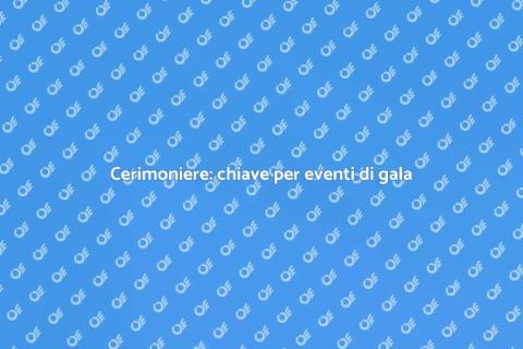 Noleggiare un cerimoniere per gala