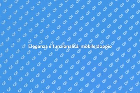 Mobile lavabo doppio per il bagno