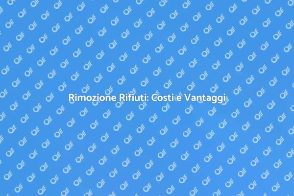 Guida ai Costi per Rimozione Rifiuti