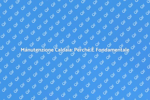 Manutenzione Annuale Caldaia: Vantaggi