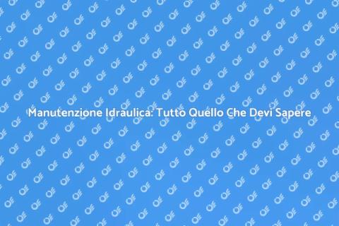 Assistenza Idraulica: Guida Completa