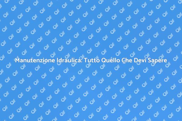Assistenza Idraulica: Importanza e Servizi