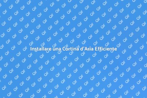 Cortina d'aria con riscaldamento elettrico