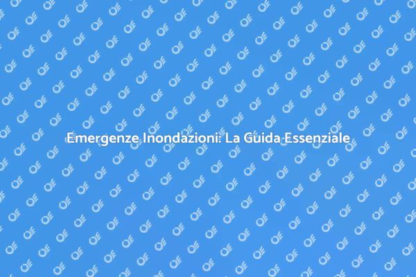 Bonifica Inondazioni: Proteggi la Tua Casa