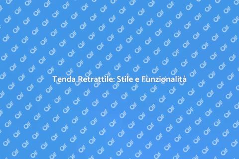 Tenda da Sole Retrattile di Design