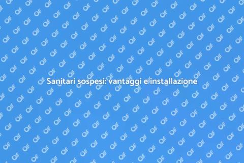 Installazione sanitari sospesi bagno