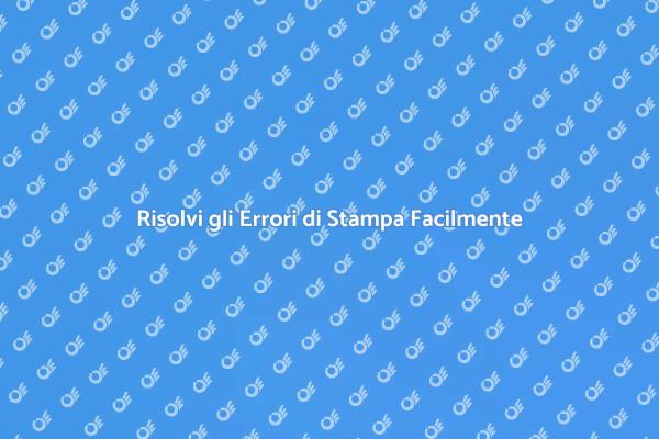 Affronta gli Errori di Stampa con Facilità