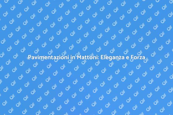 Lastricato in Mattoni: Eleganza e Funzionalità