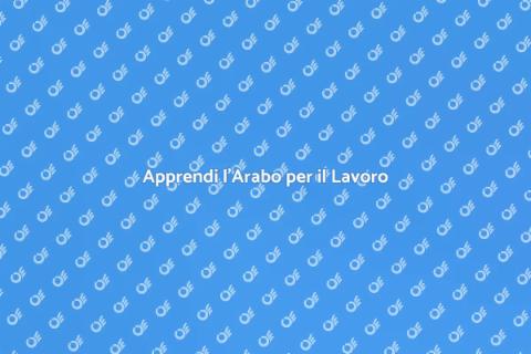 Corso di Arabo per Scopi Professionali