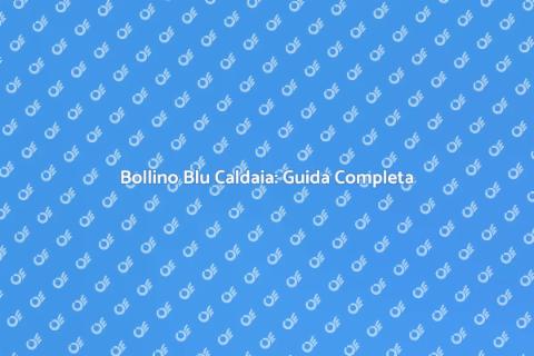 Certificazione Bollino Blu Caldaia