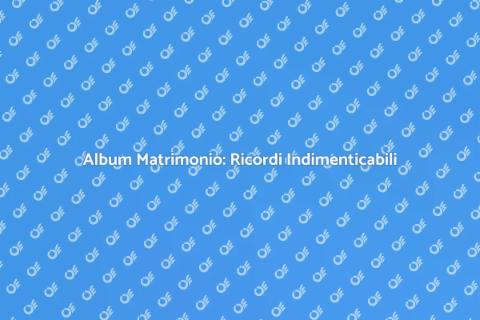 Album Fotografico Matrimonio Unico
