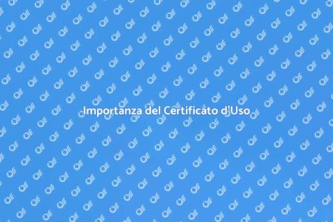 Certificato di Destinazione d'Uso