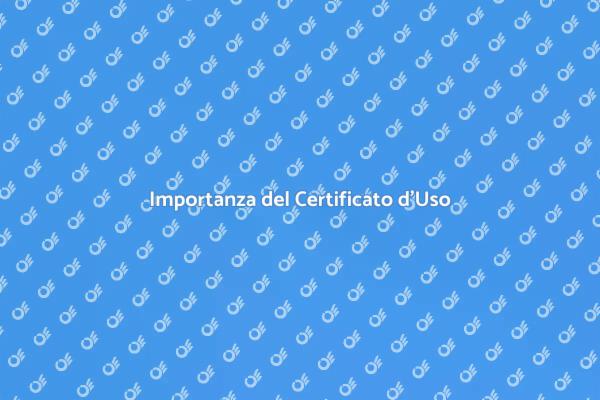 Richiesta Certificato d'Uso Essenziale
