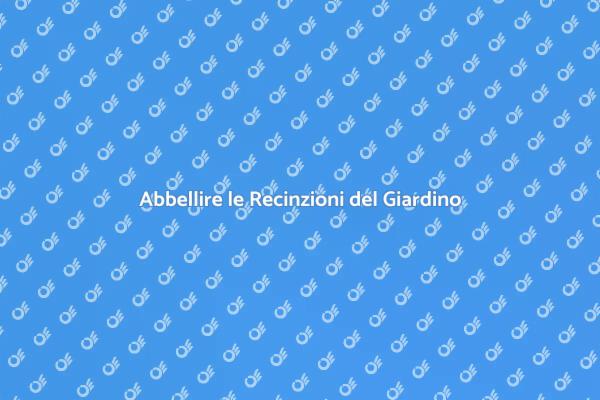 Trasforma le Tua Recinzione in Arte