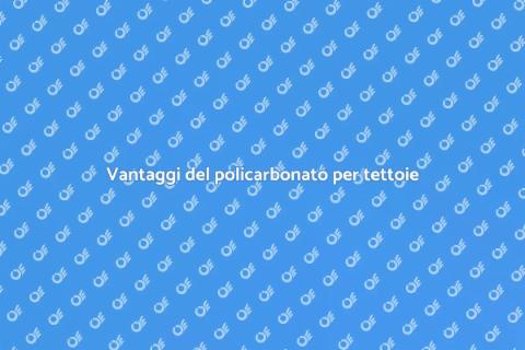 Materiale per tettoie in policarbonato