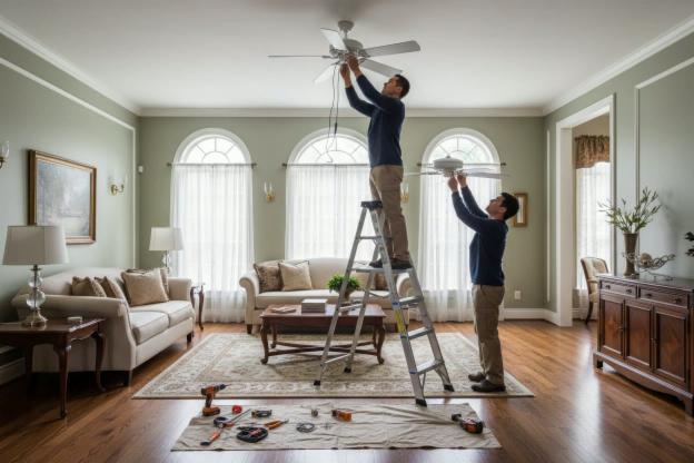 Montare un ventilatore da soffitto