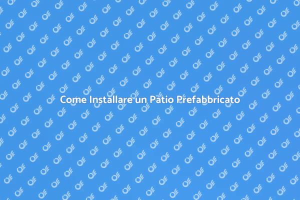 Trasforma il Tuo Giardino con un Patio