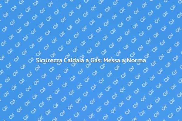 Caldaia a Gas: Sicurezza e Normativa