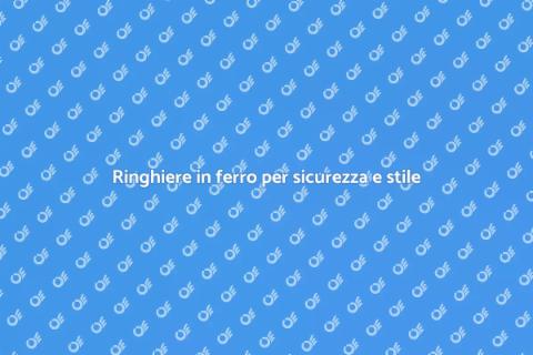 Ringhiere in ferro satinato eleganti