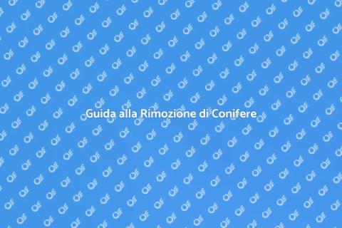 Rimuovere Alberi di Conifere Facilmente