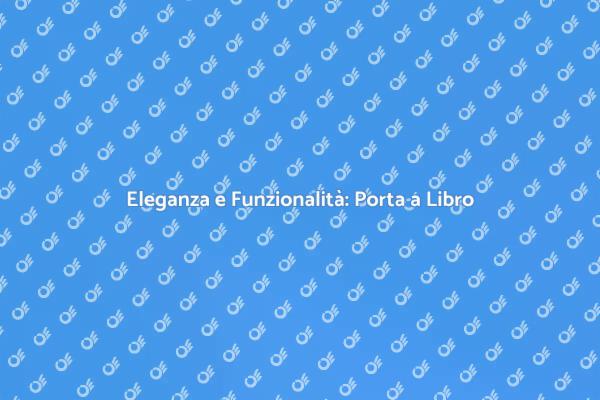 Porta a Libro: Stile e Praticità
