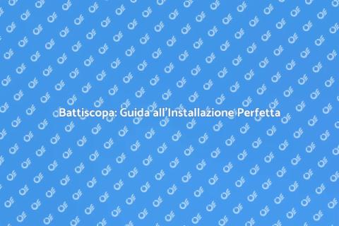 Installare un Battiscopa con Stile