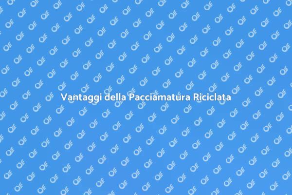 Sostenibilità: Pacciamatura e Riciclo