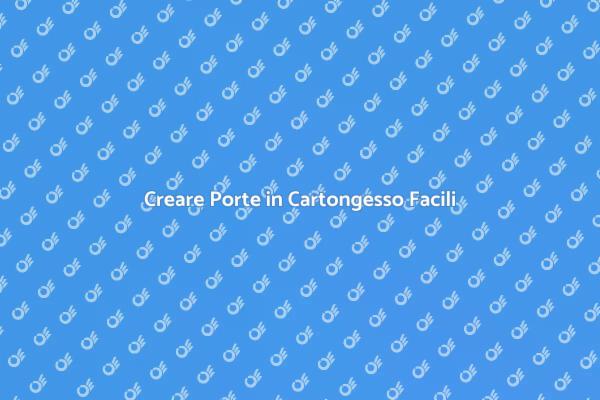 Ristrutturazione: Porte in Cartongesso