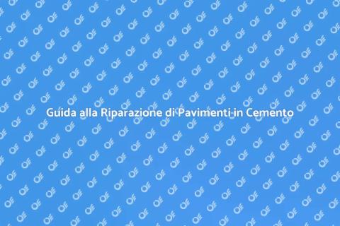 Riparare Pavimento in Cemento Danneggiato