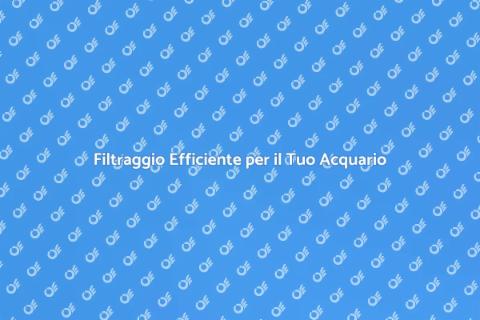Sistema di Filtraggio a Basso Consumo