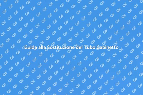 Sostituisci il Tubo del Gabinetto Facile