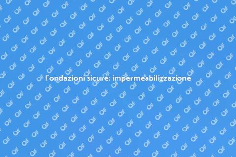 Impermeabilizzazione terrapieno: guida