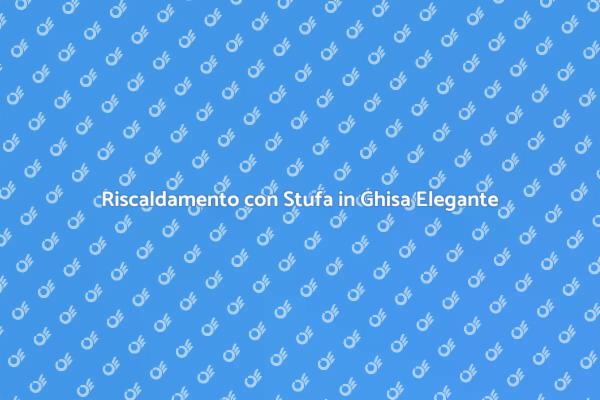Calore e Stile: Stufa in Ghisa Tradizionale