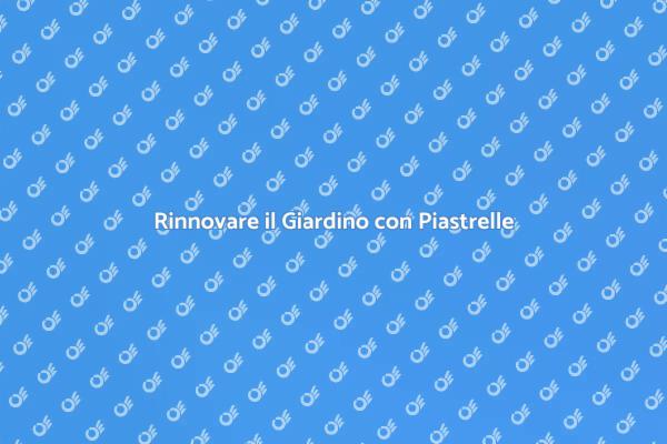 Ristruttura il Tuo Giardino Oggi!