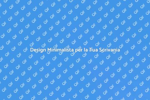 Scrivania Minimalista per Lavoro Efficiente