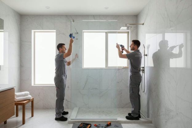 Installare porte per doccia