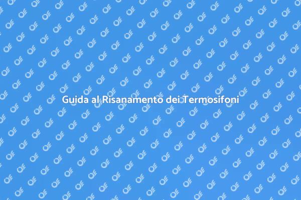 Manutenzione Efficace dei Termosifoni